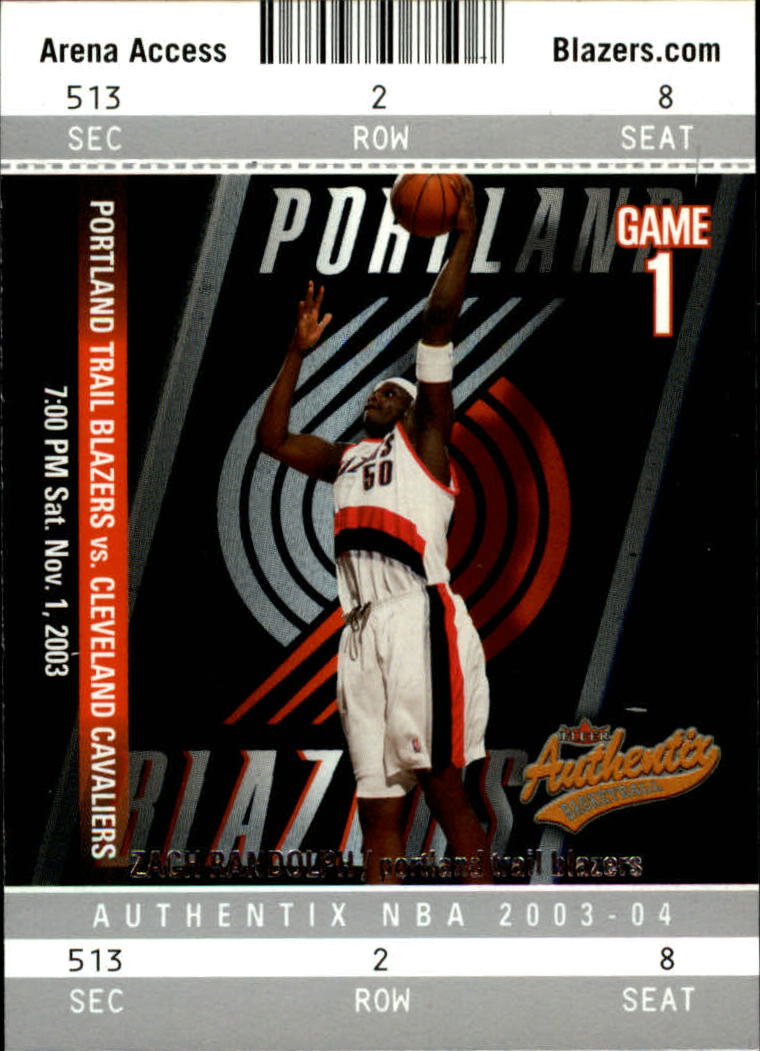 2003/2004 Authentix (Fleer) Basketball - Picture 106 of 319
