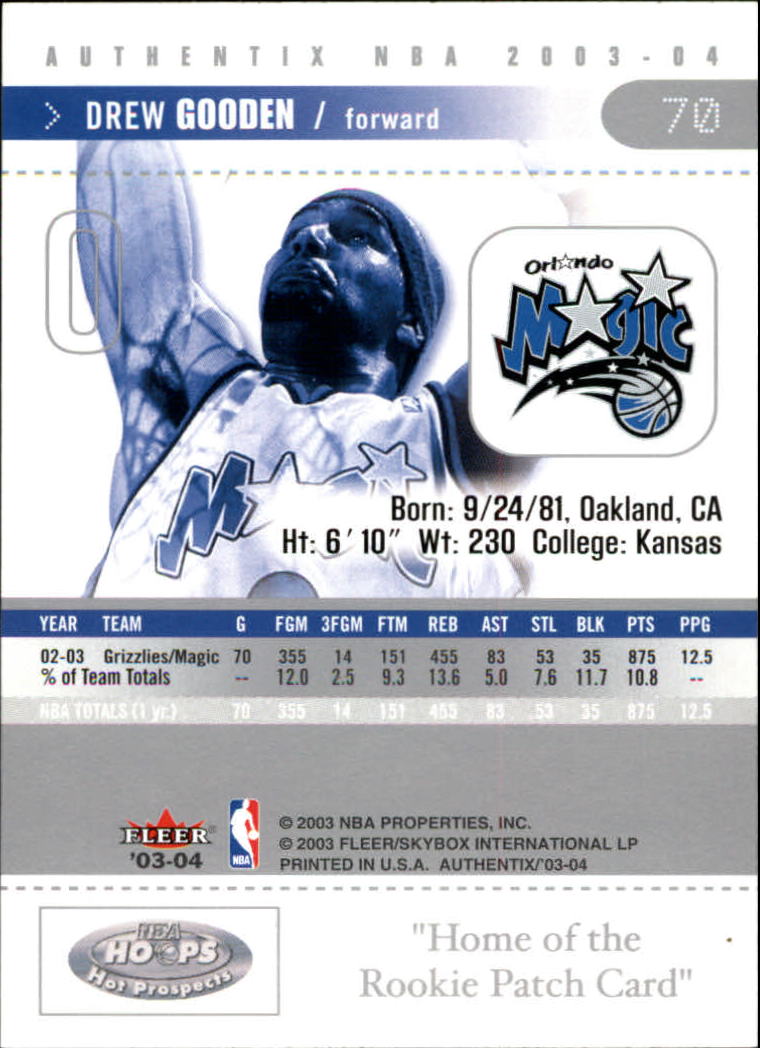 2003/2004 Authentix (Fleer) Basketball - Picture 141 of 319