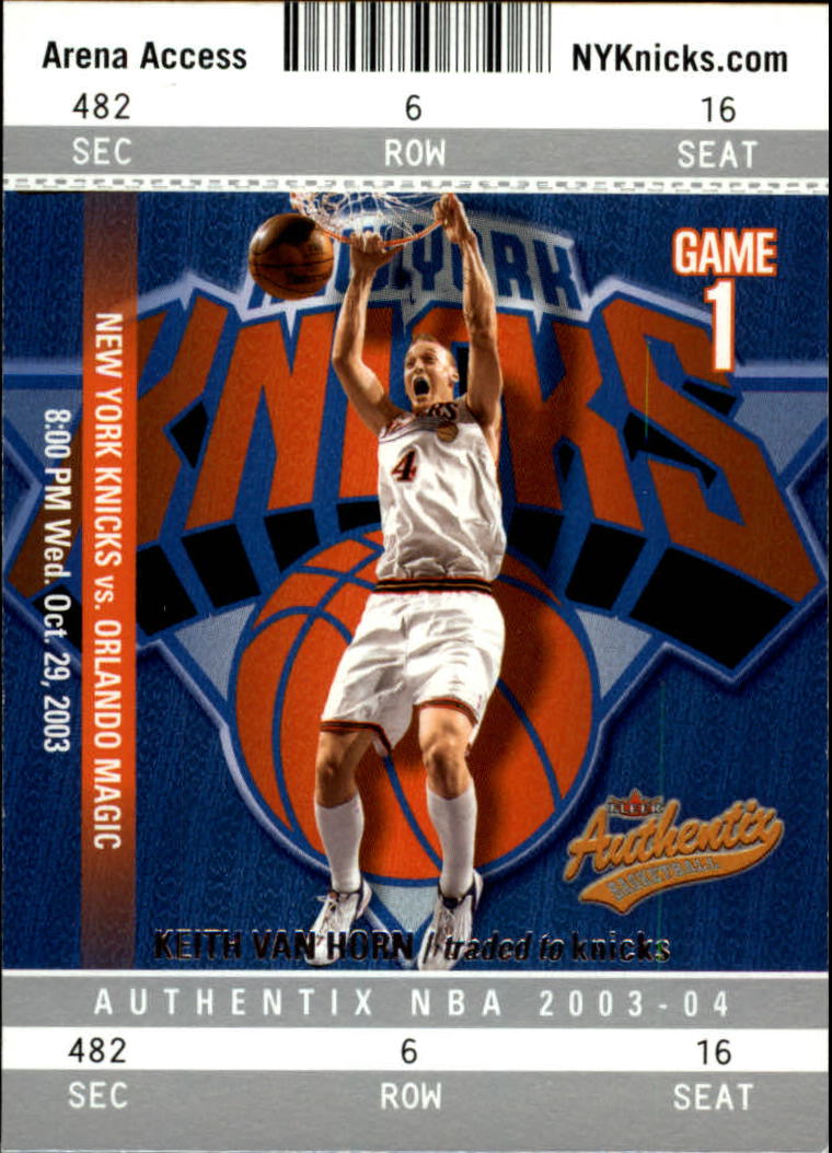 2003/2004 Authentix (Fleer) Basketball - Picture 166 of 319