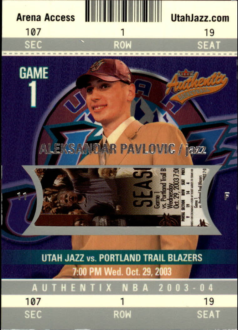 2003/2004 Authentix (Fleer) Basketball - Picture 212 of 319