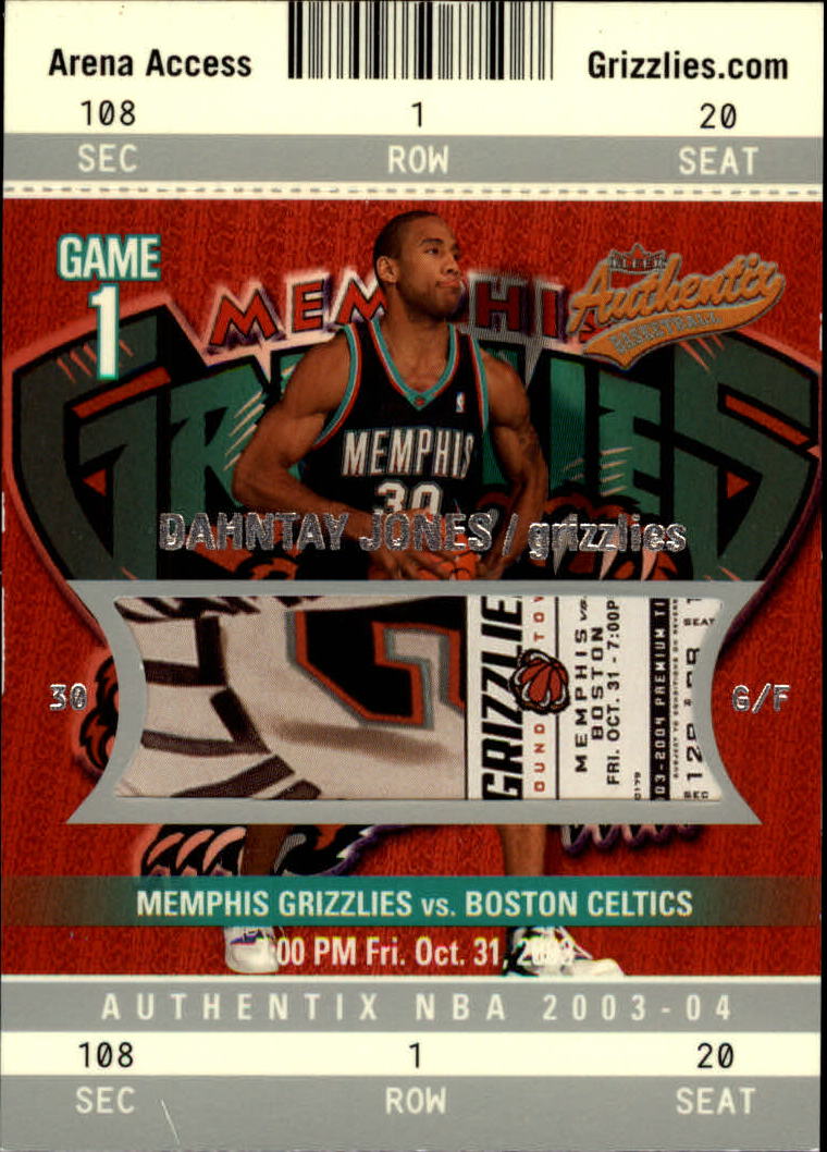 2003/2004 Authentix (Fleer) Basketball - Picture 214 of 319