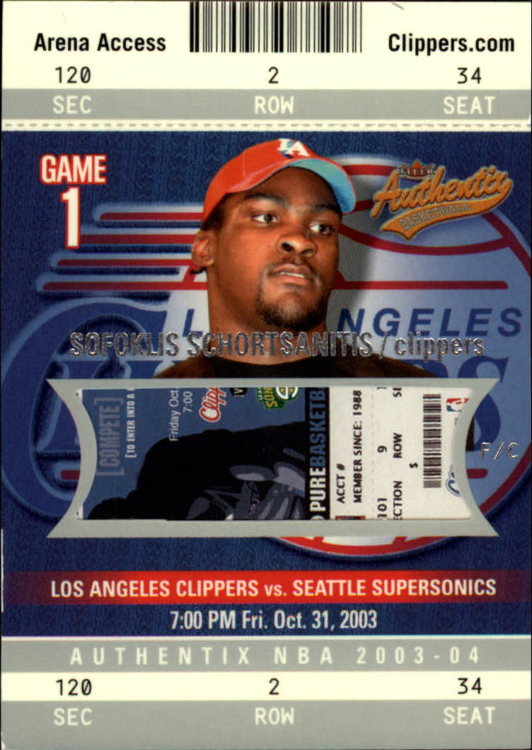 2003/2004 Authentix (Fleer) Basketball - Picture 234 of 319