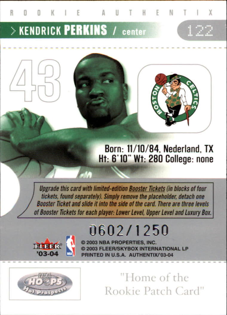 2003/2004 Authentix (Fleer) Basketball - Picture 239 of 319
