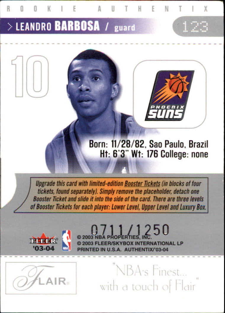 2003/2004 Authentix (Fleer) Basketball - Picture 241 of 319