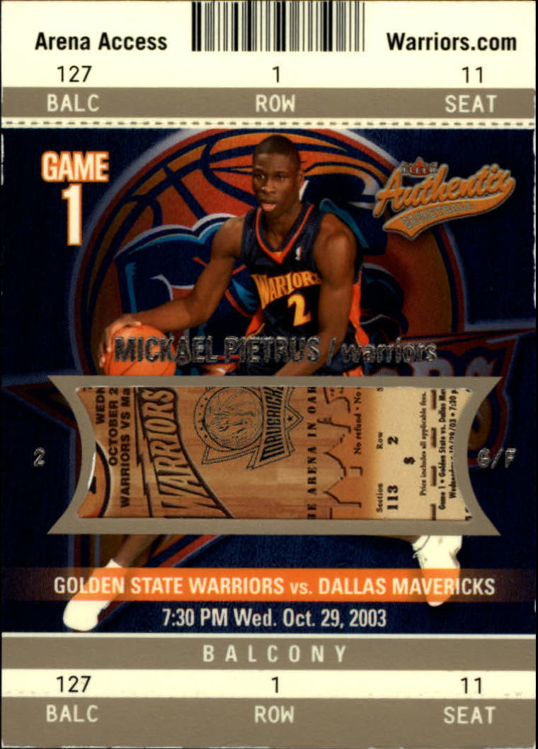 2003/2004 Authentix (Fleer) Basketball - Picture 268 of 319