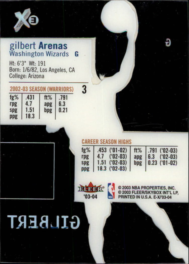 2003/2004 E-X (Fleer) Basketball - Picture 7 of 161