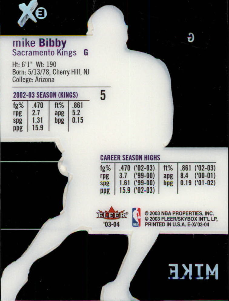 2003/2004 E-X (Fleer) Basketball - Picture 11 of 161