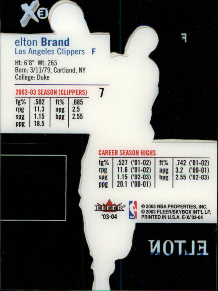 2003/2004 E-X (Fleer) Basketball - Picture 15 of 161