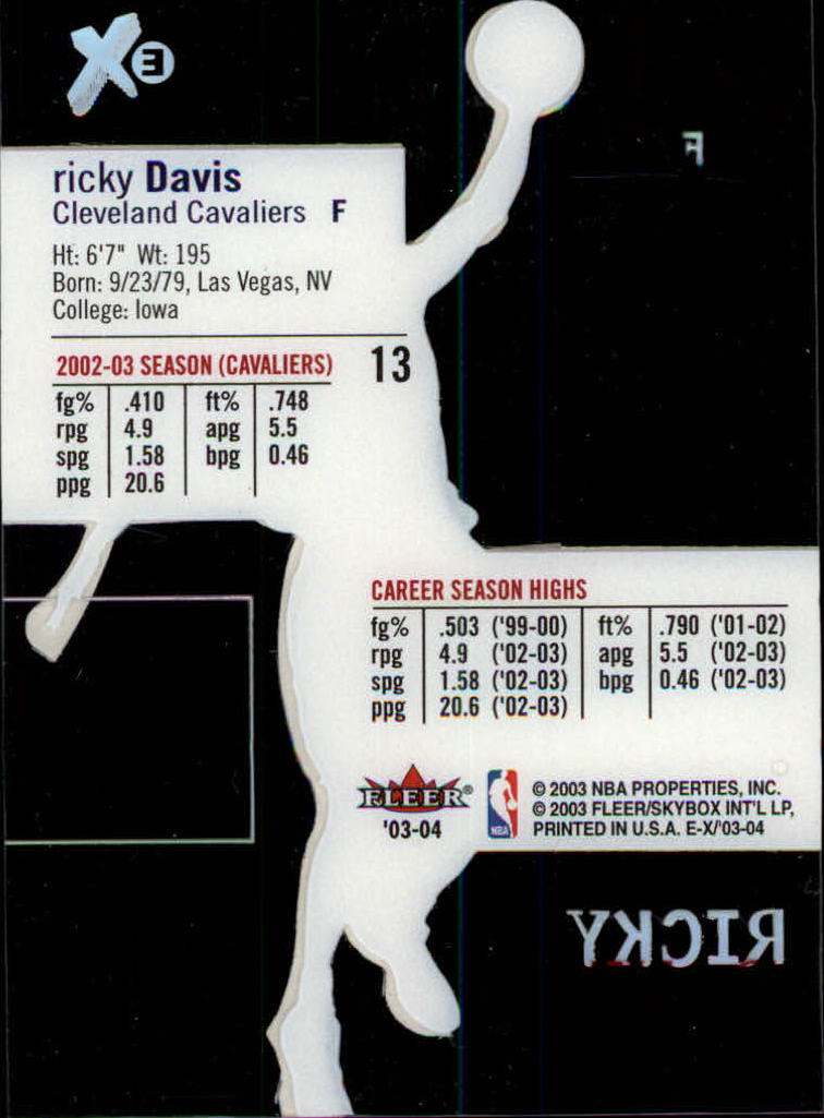 2003/2004 E-X (Fleer) Basketball - Picture 27 of 161