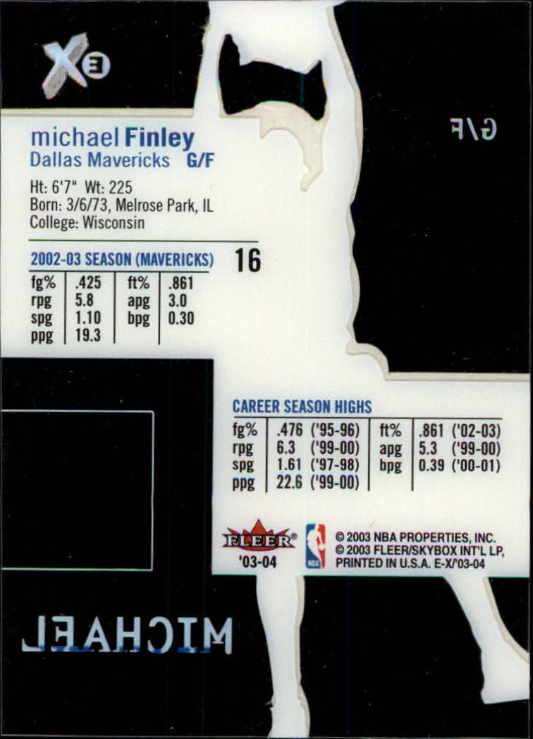 2003/2004 E-X (Fleer) Basketball - Picture 33 of 161