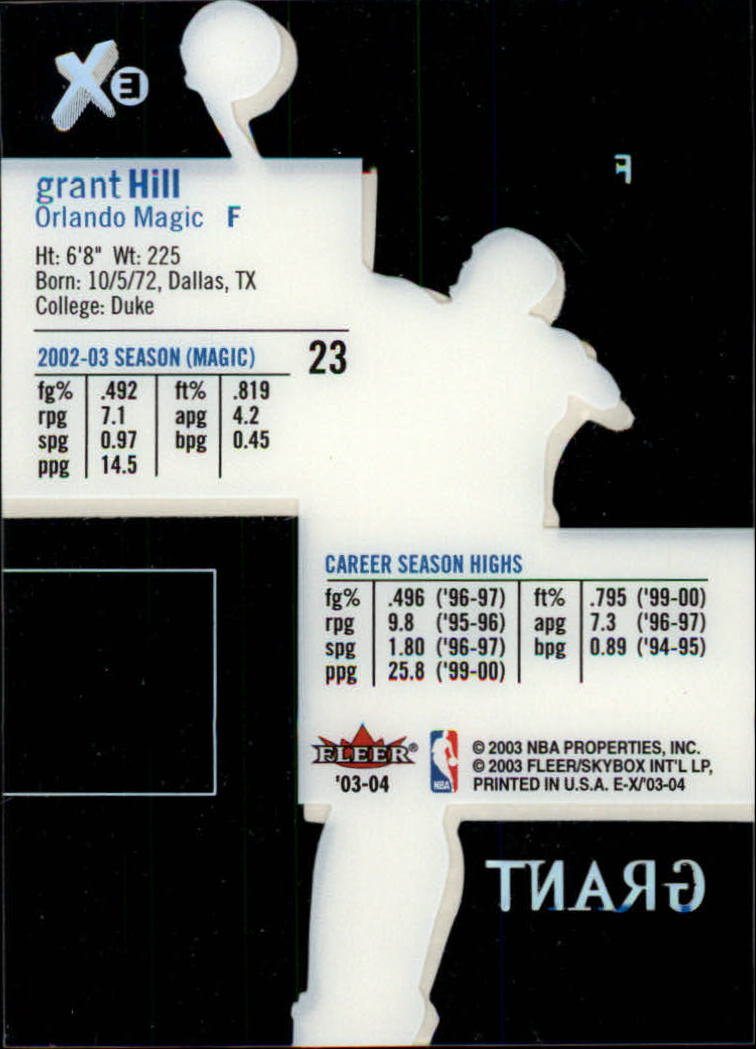2003/2004 E-X (Fleer) Basketball - Picture 47 of 161