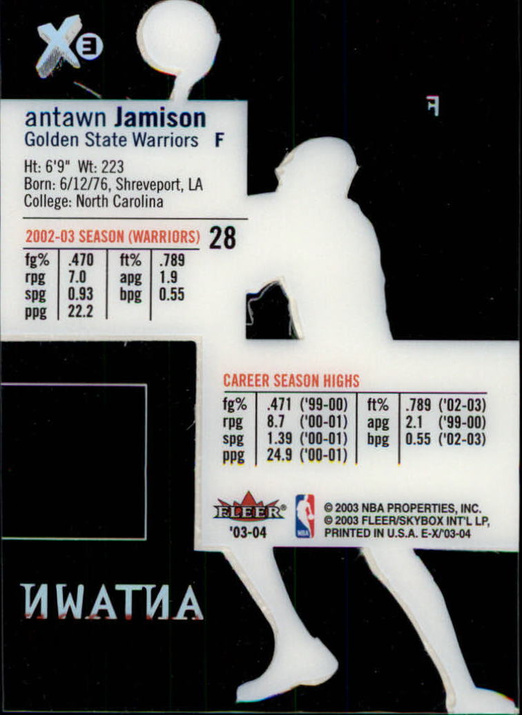 2003/2004 E-X (Fleer) Basketball - Picture 55 of 161
