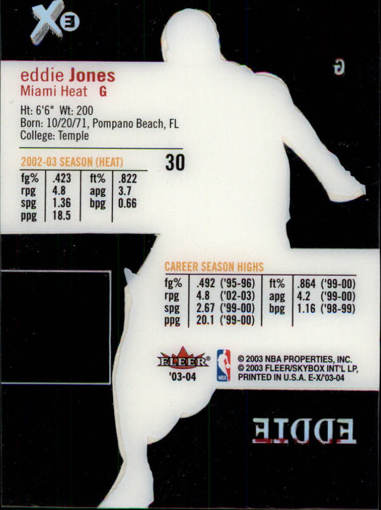 2003/2004 E-X (Fleer) Basketball - Picture 59 of 161
