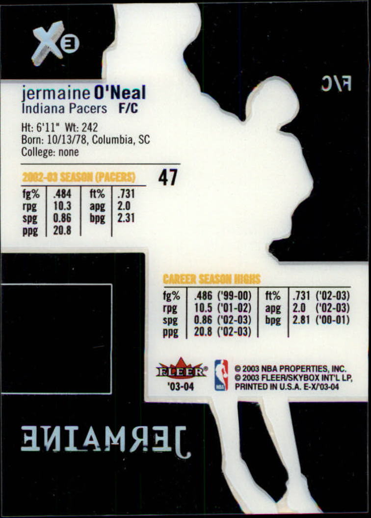 2003/2004 E-X (Fleer) Basketball - Picture 88 of 161