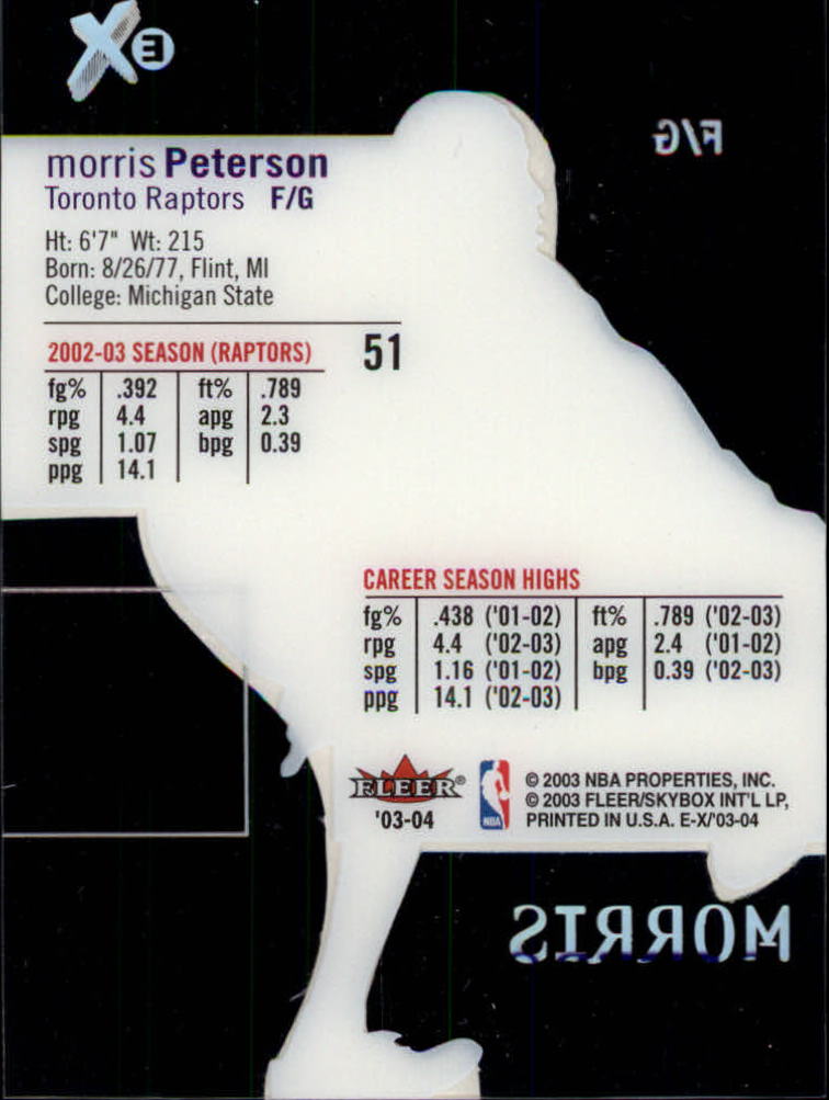 2003/2004 E-X (Fleer) Basketball - Picture 93 of 161