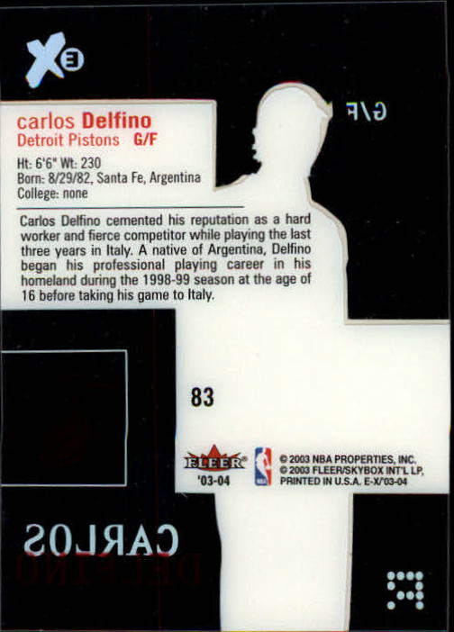 2003/2004 E-X (Fleer) Basketball - Picture 139 of 161