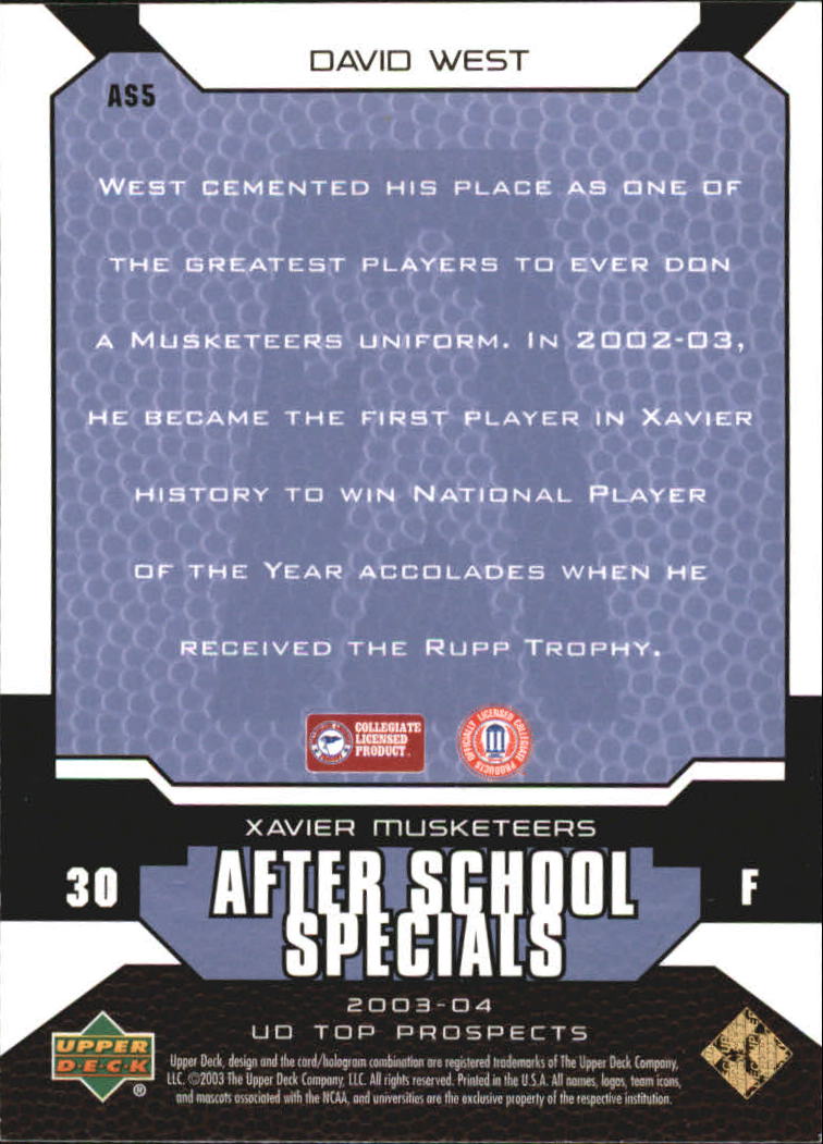 2003/2004 Top Prospects (Upper Deck) Basketball - Picture 117 of 193