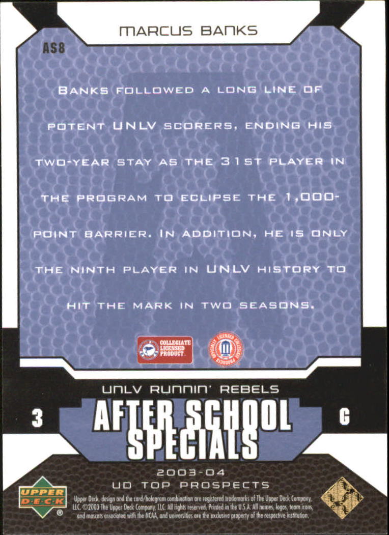 2003/2004 Top Prospects (Upper Deck) Basketball - Picture 123 of 193
