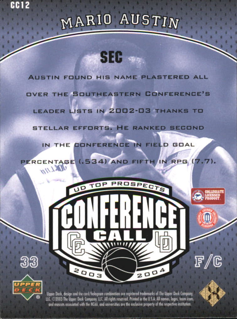 2003/2004 Top Prospects (Upper Deck) Basketball - Picture 155 of 193