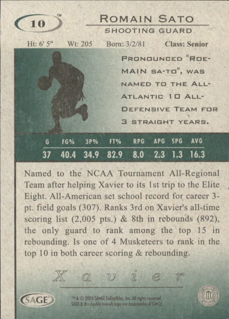 2004 Sage HIT Basketball "Main Set" Base Cards #1 to #50 - Picture 21 of 101