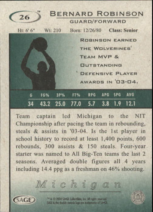 2004 Sage HIT Basketball "Main Set" Base Cards #1 to #50 - Picture 53 of 101