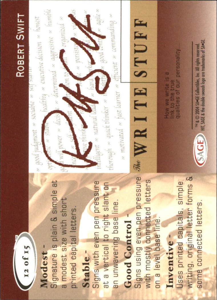 2004 Sage HIT Basketball "The Write Stuff" Insert Cards - Bild 25 von 27