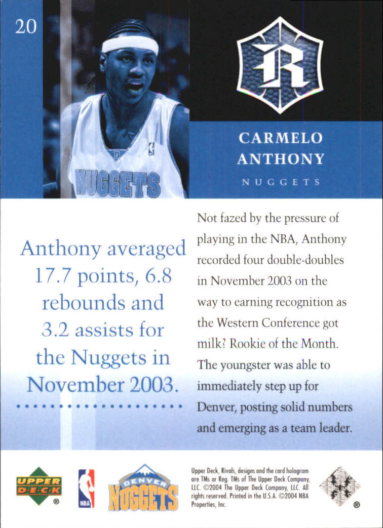 2004/2005 Upper Deck Rivals Box Set Basketball - Picture 29 of 49