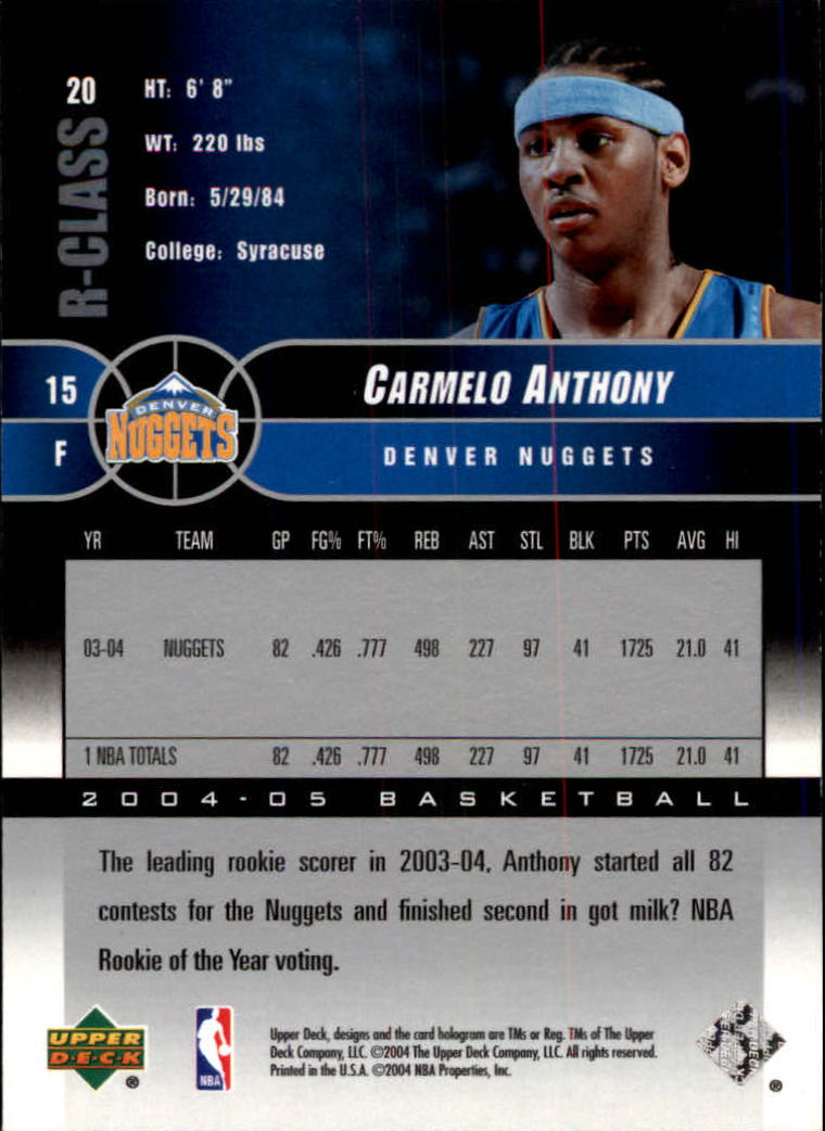 2004/2005 R-Class (Upper Deck) Basketball - Picture 27 of 215
