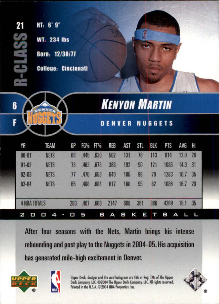 2004/2005 R-Class (Upper Deck) Basketball - Picture 29 of 215
