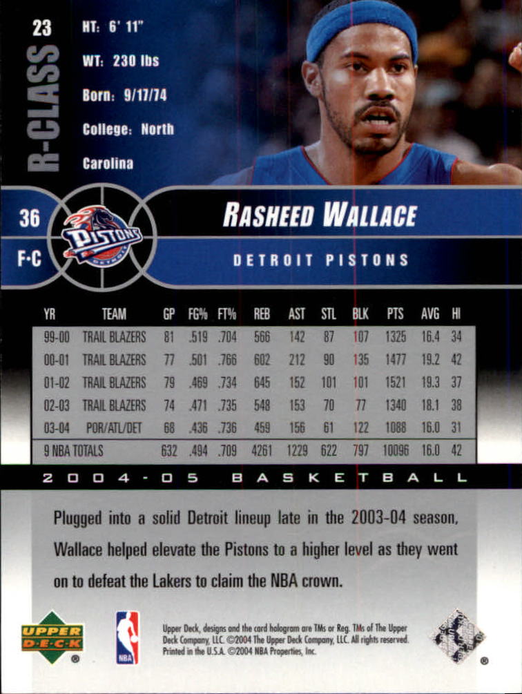 2004/2005 R-Class (Upper Deck) Basketball - Picture 33 of 215