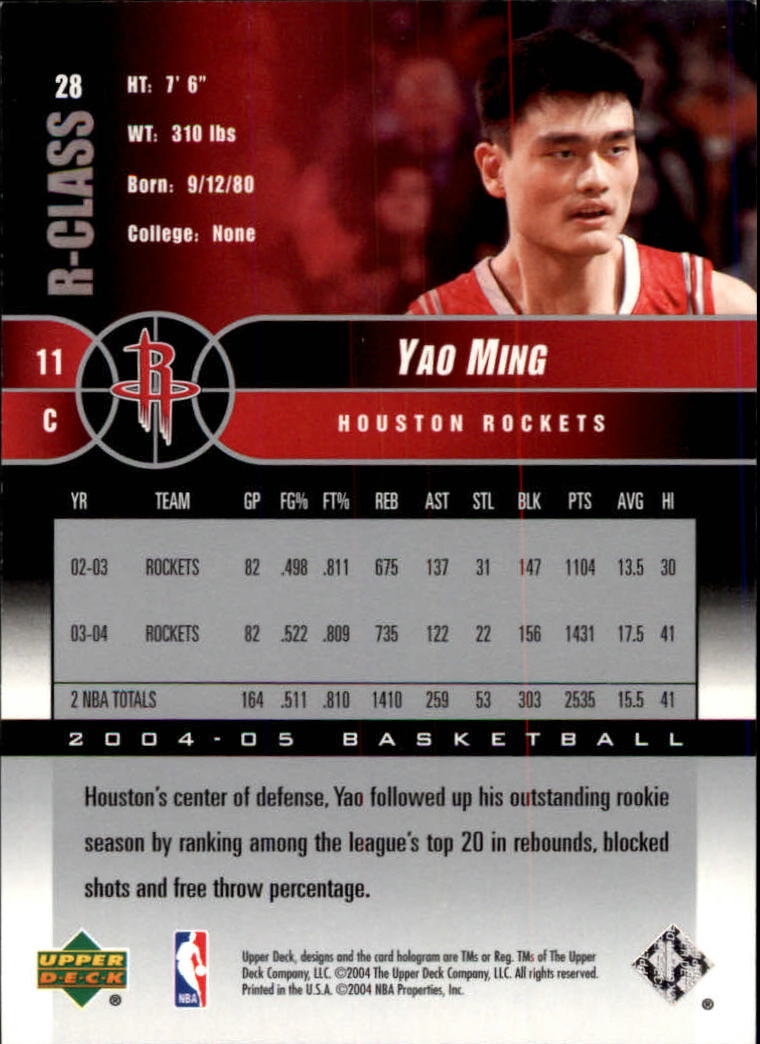 2004/2005 R-Class (Upper Deck) Basketball - Picture 43 of 215