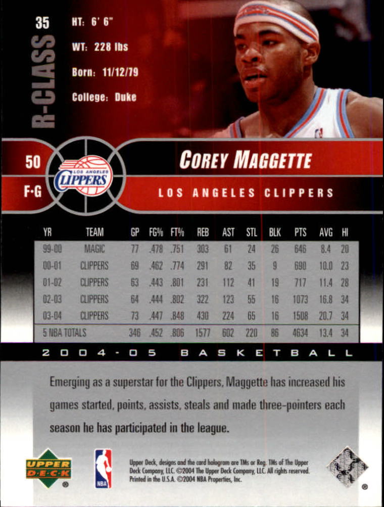 2004/2005 R-Class (Upper Deck) Basketball - Picture 55 of 215