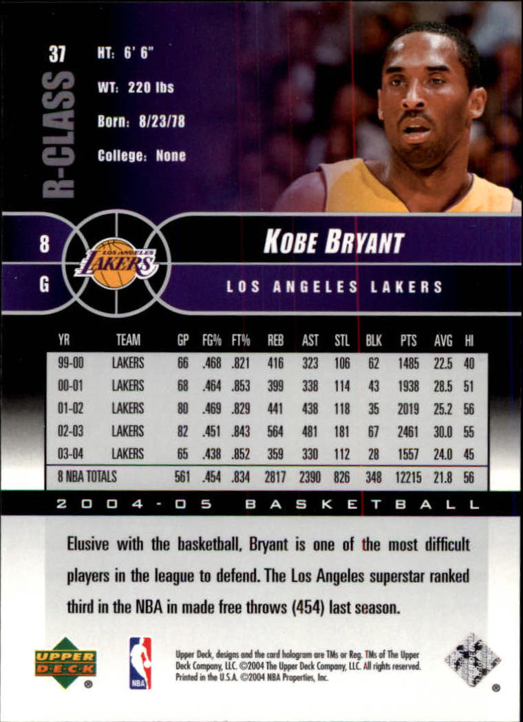 2004/2005 R-Class (Upper Deck) Basketball - Picture 57 of 215