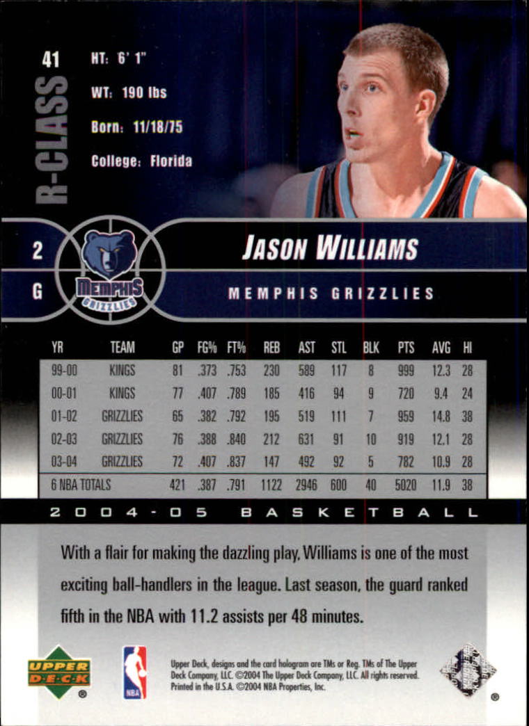 2004/2005 R-Class (Upper Deck) Basketball - Picture 65 of 215