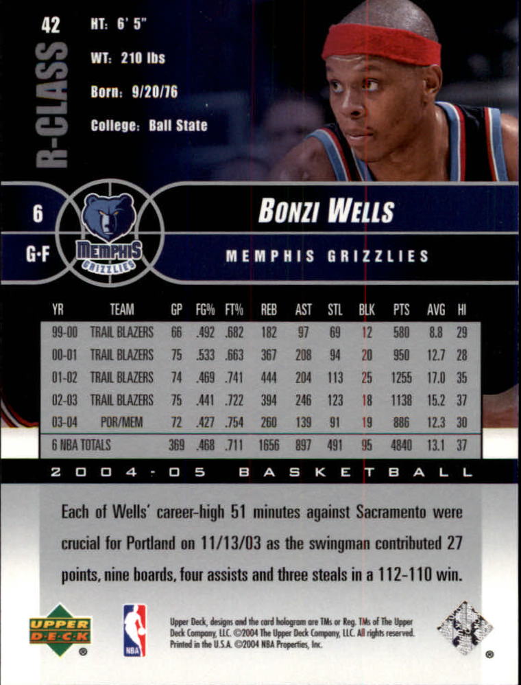 2004/2005 R-Class (Upper Deck) Basketball - Picture 67 of 215