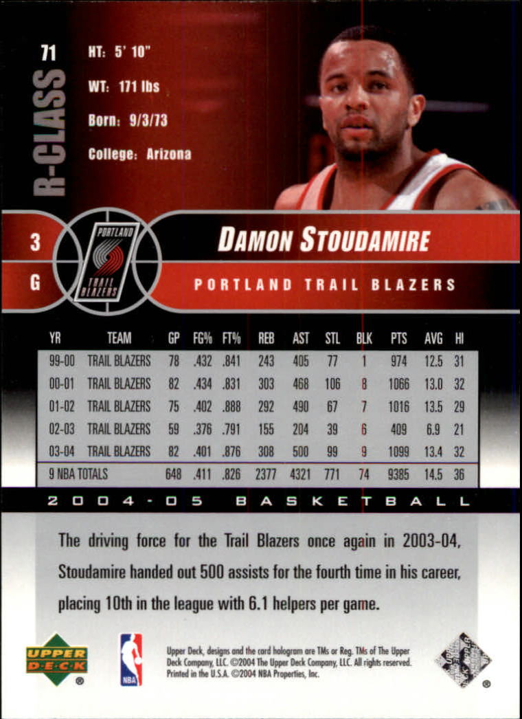 2004/2005 R-Class (Upper Deck) Basketball - Picture 111 of 215