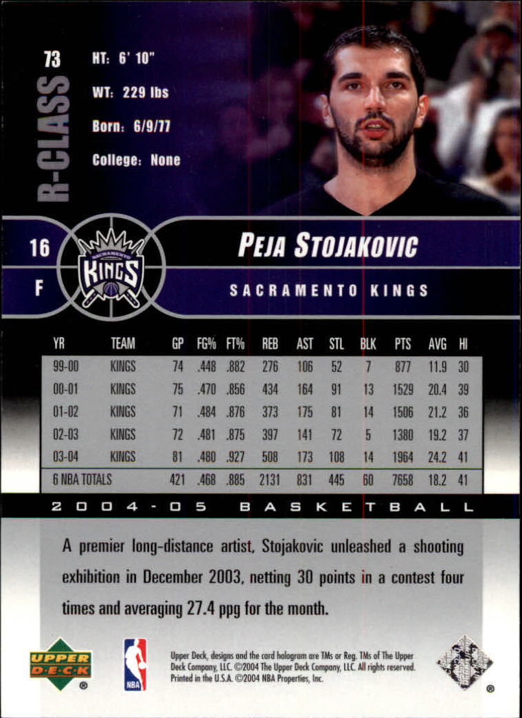 2004/2005 R-Class (Upper Deck) Basketball - Picture 115 of 215