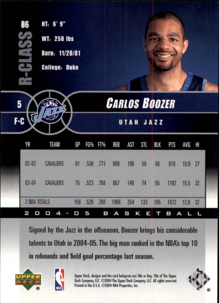2004/2005 R-Class (Upper Deck) Basketball - Picture 137 of 215