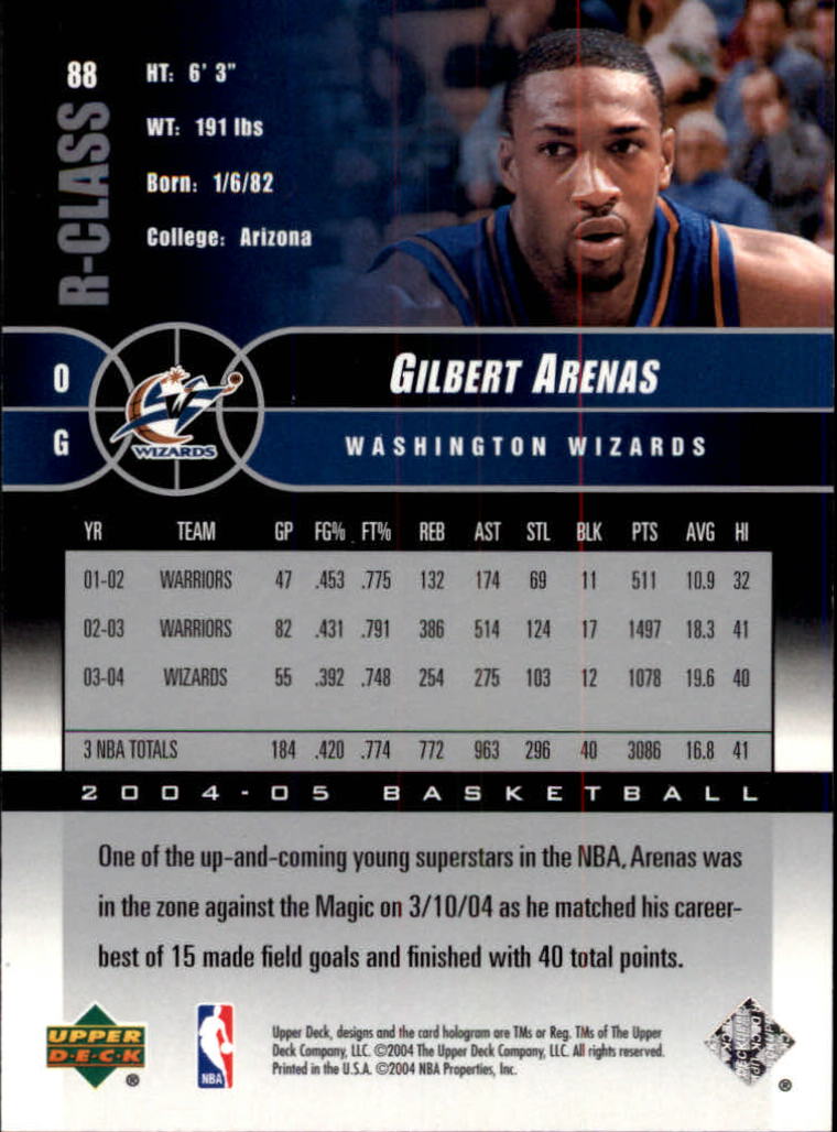 2004/2005 R-Class (Upper Deck) Basketball - Picture 139 of 215