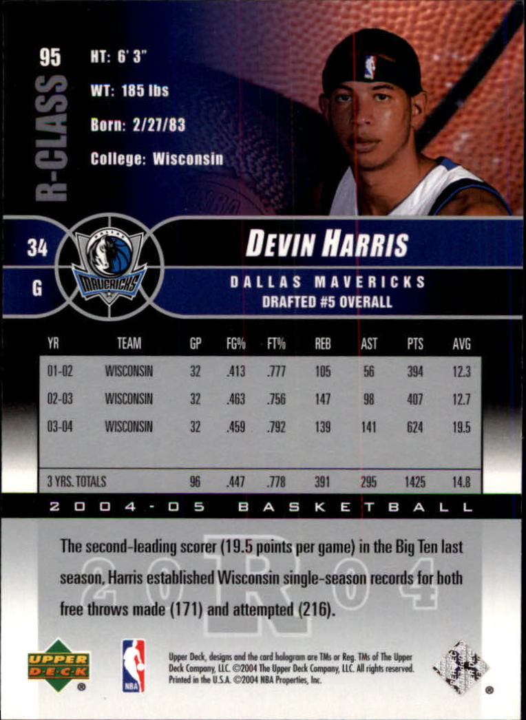 2004/2005 R-Class (Upper Deck) Basketball - Picture 149 of 215