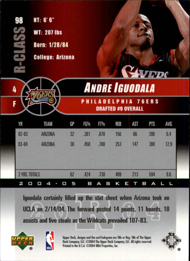 2004/2005 R-Class (Upper Deck) Basketball - Picture 153 of 215