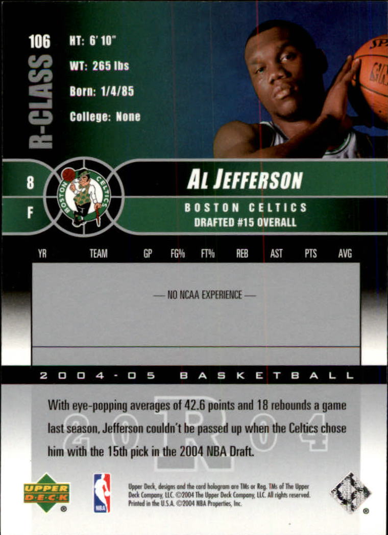 2004/2005 R-Class (Upper Deck) Basketball - Picture 165 of 215