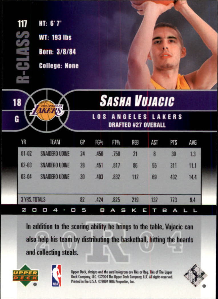 2004/2005 R-Class (Upper Deck) Basketball - Picture 187 of 215