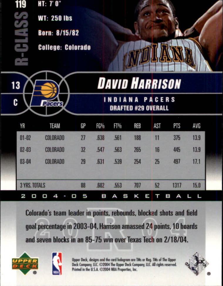 2004/2005 R-Class (Upper Deck) Basketball - Picture 191 of 215