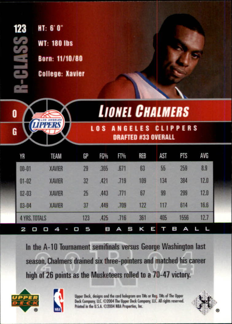 2004/2005 R-Class (Upper Deck) Basketball - Picture 197 of 215