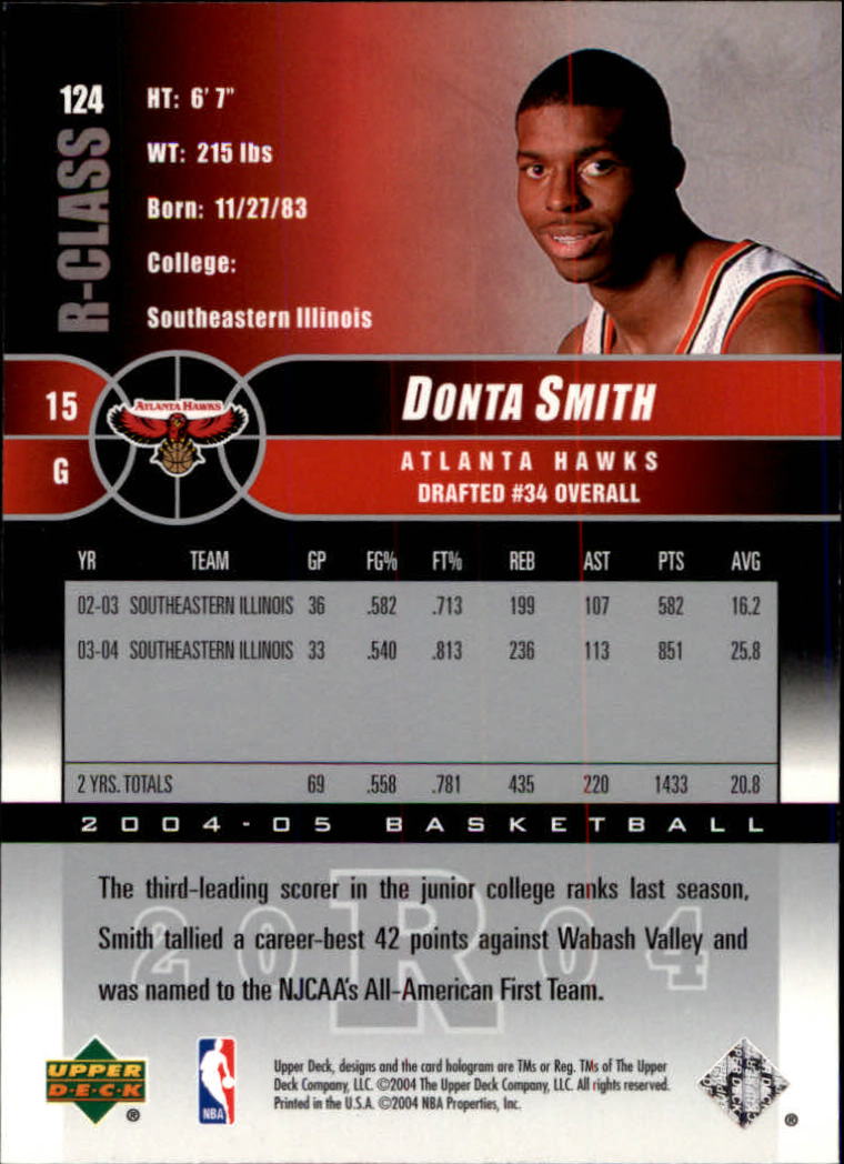 2004/2005 R-Class (Upper Deck) Basketball - Picture 199 of 215