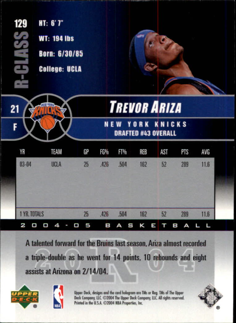 2004/2005 R-Class (Upper Deck) Basketball - Picture 209 of 215