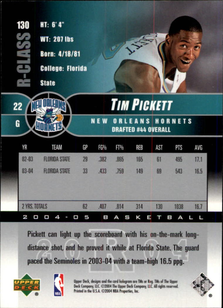 2004/2005 R-Class (Upper Deck) Basketball - Picture 211 of 215