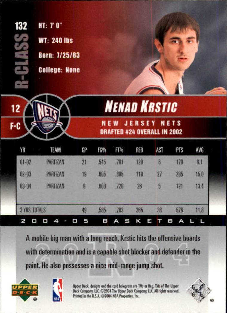 2004/2005 R-Class (Upper Deck) Basketball - Picture 213 of 215