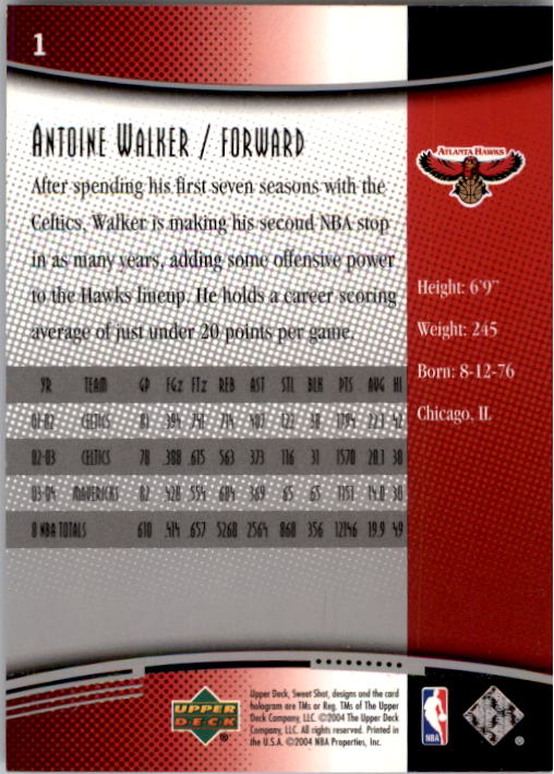 2004/2005 Sweet Shot (Upper Deck) Basketball - Picture 239 of 239